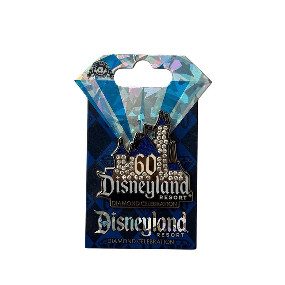 NEW Disneyland Diamond Celebration 60th Anniversary Sleeping Beauty Castle Pin